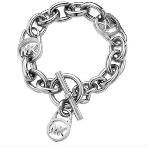 Michael Kors Silver-Tone Toggle Bracelet